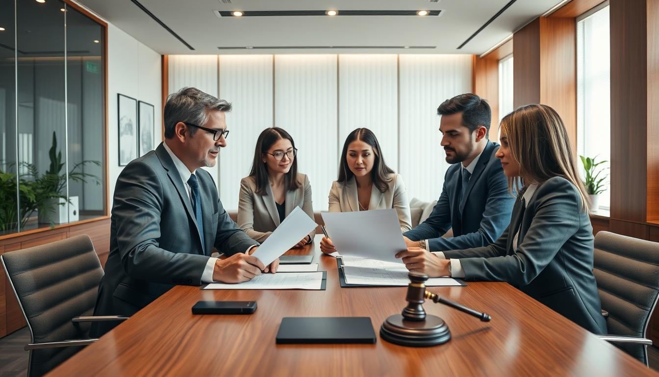 Business agreement signing